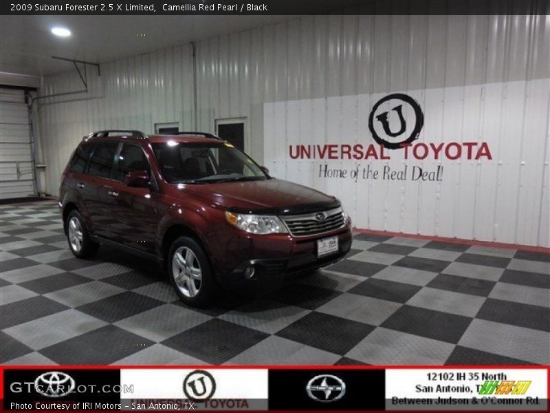 Camellia Red Pearl / Black 2009 Subaru Forester 2.5 X Limited