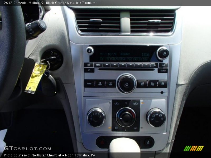 Black Granite Metallic / Titanium 2012 Chevrolet Malibu LS