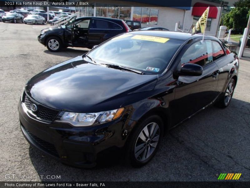 Aurora Black / Black 2013 Kia Forte Koup EX