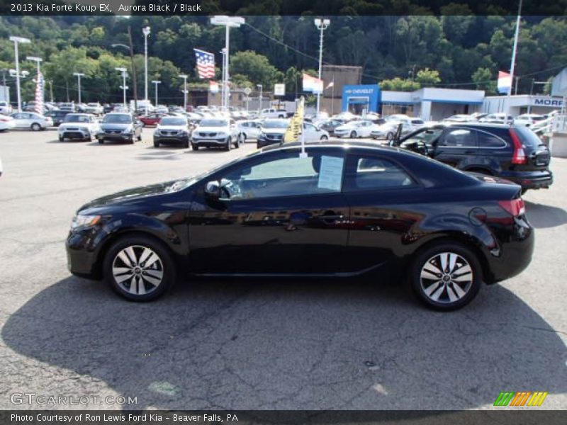 Aurora Black / Black 2013 Kia Forte Koup EX