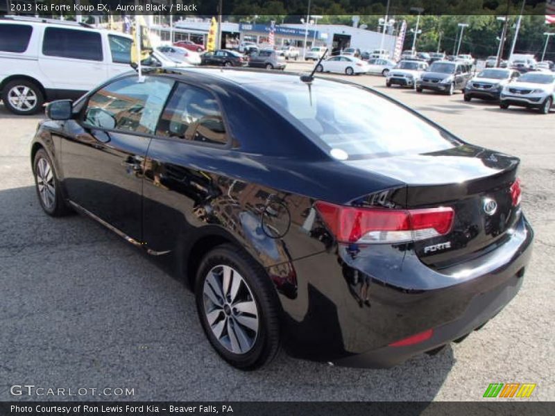 Aurora Black / Black 2013 Kia Forte Koup EX