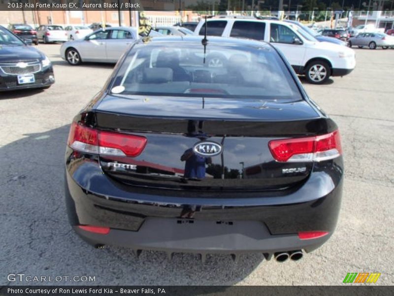 Aurora Black / Black 2013 Kia Forte Koup EX