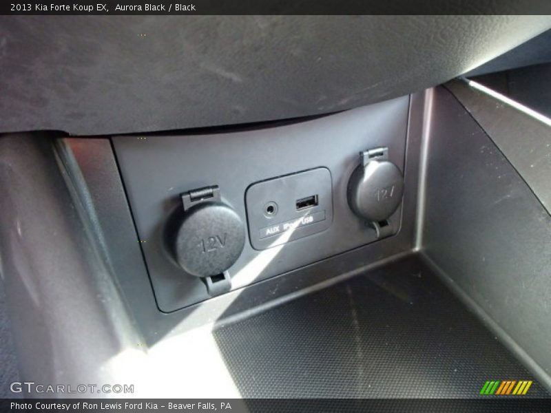 Aurora Black / Black 2013 Kia Forte Koup EX