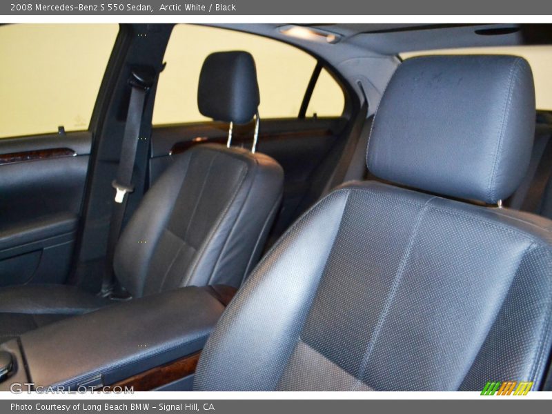 Arctic White / Black 2008 Mercedes-Benz S 550 Sedan