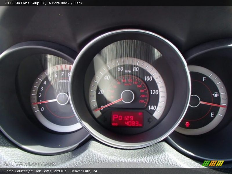 Aurora Black / Black 2013 Kia Forte Koup EX