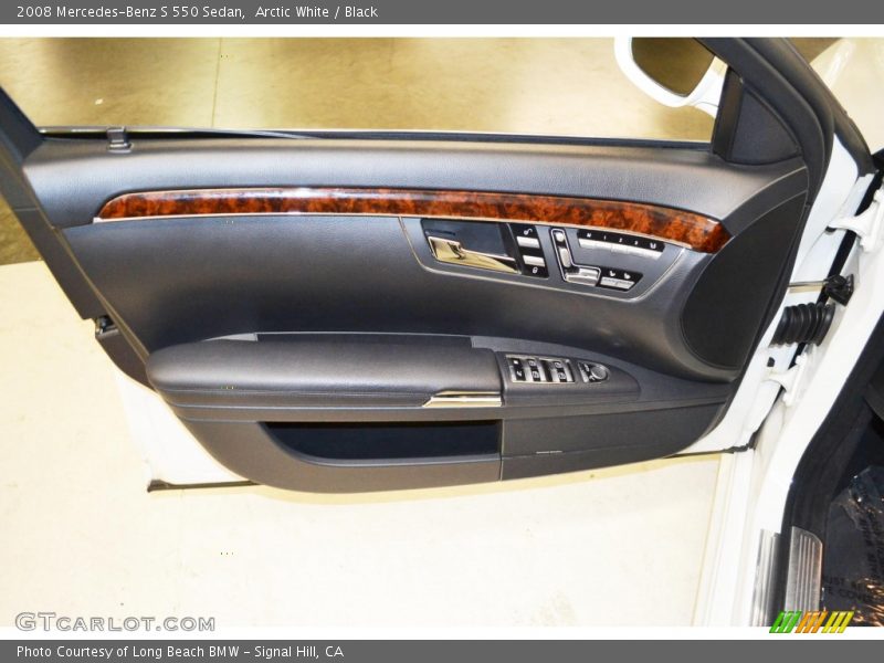 Arctic White / Black 2008 Mercedes-Benz S 550 Sedan