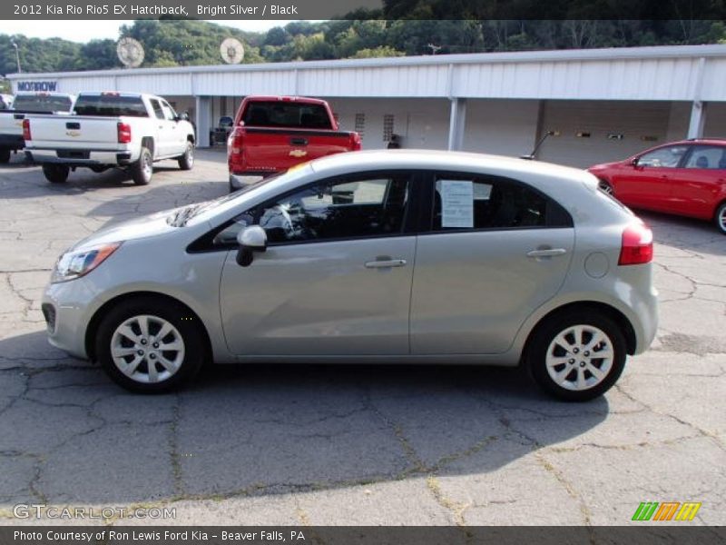 Bright Silver / Black 2012 Kia Rio Rio5 EX Hatchback