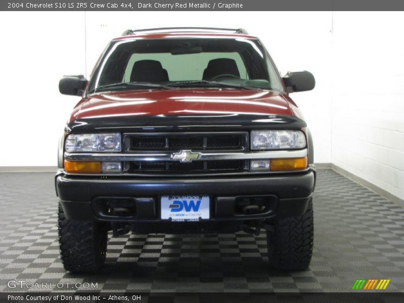 Dark Cherry Red Metallic / Graphite 2004 Chevrolet S10 LS ZR5 Crew Cab 4x4