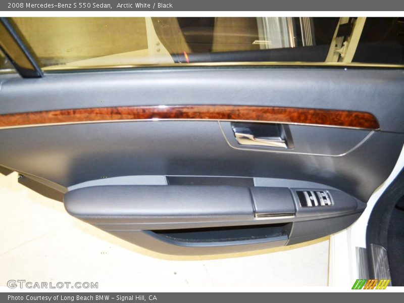 Arctic White / Black 2008 Mercedes-Benz S 550 Sedan
