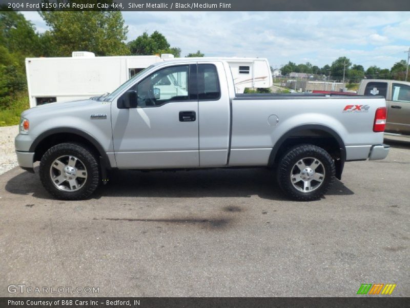 Silver Metallic / Black/Medium Flint 2004 Ford F150 FX4 Regular Cab 4x4