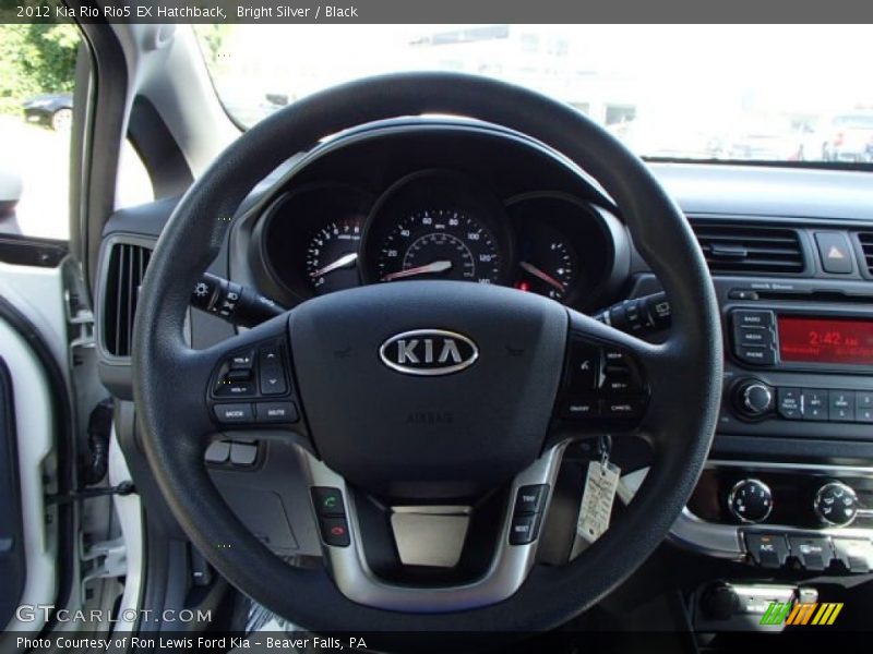 Bright Silver / Black 2012 Kia Rio Rio5 EX Hatchback