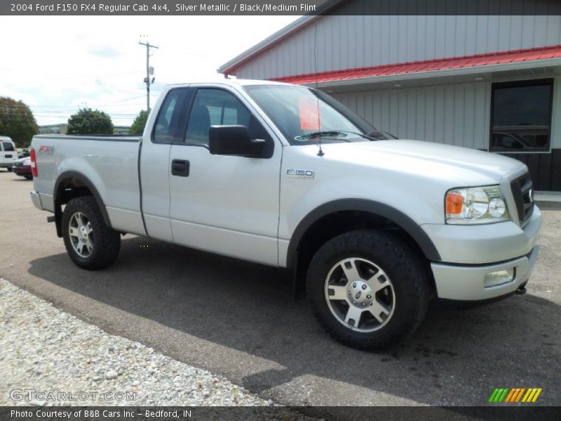 Silver Metallic / Black/Medium Flint 2004 Ford F150 FX4 Regular Cab 4x4