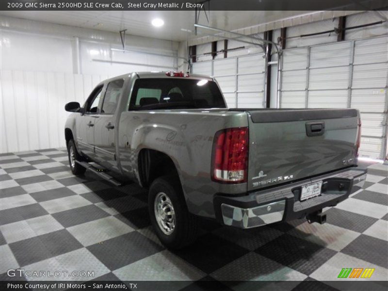 Steel Gray Metallic / Ebony 2009 GMC Sierra 2500HD SLE Crew Cab