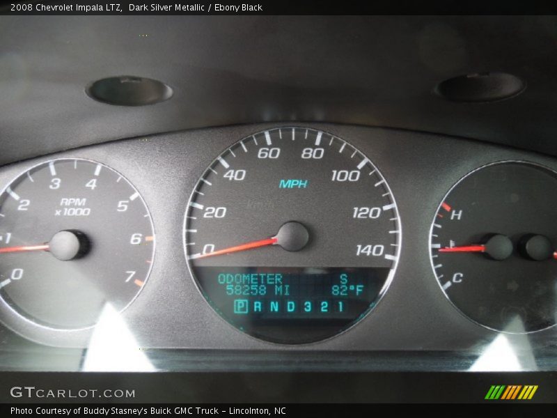 Dark Silver Metallic / Ebony Black 2008 Chevrolet Impala LTZ