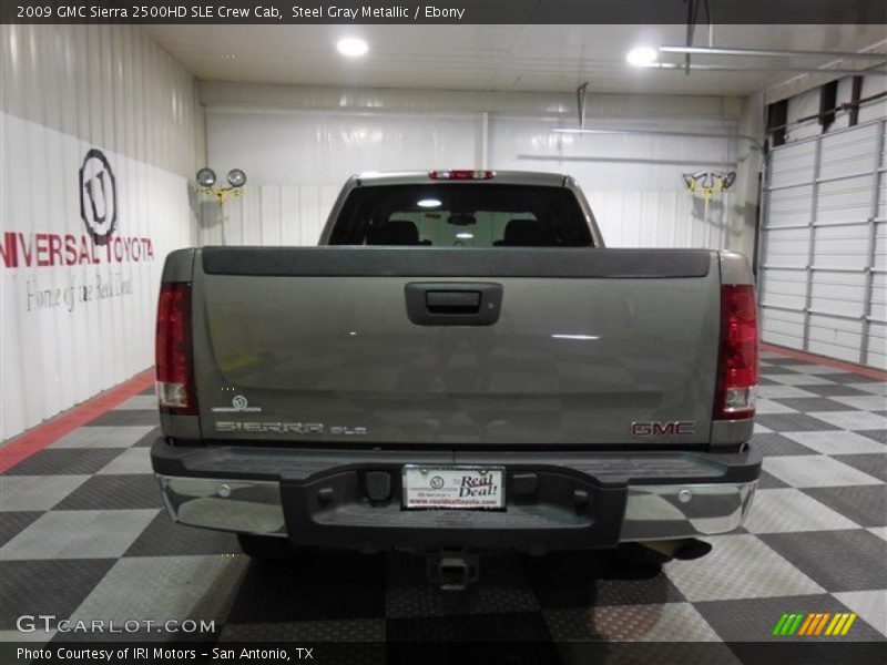 Steel Gray Metallic / Ebony 2009 GMC Sierra 2500HD SLE Crew Cab