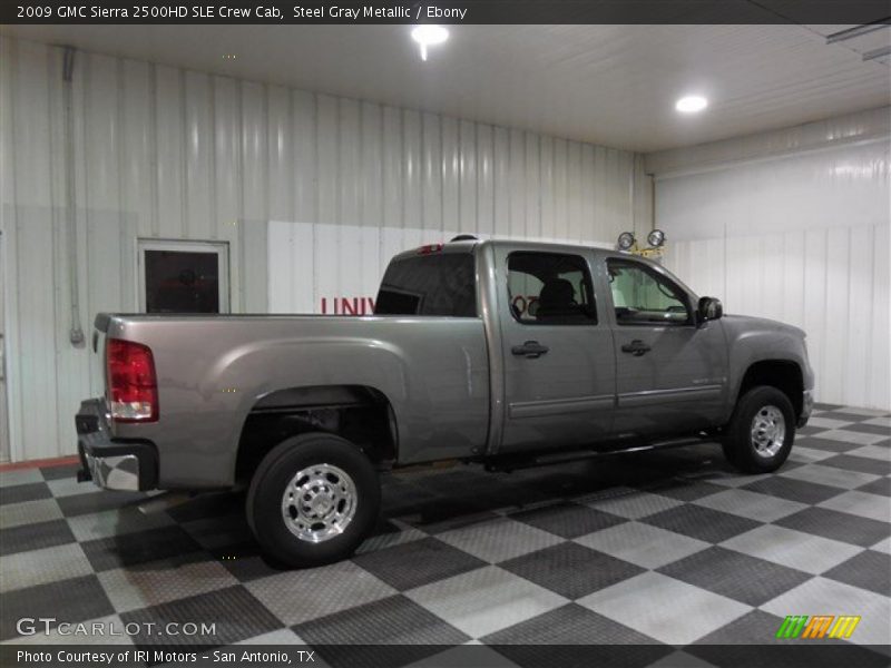 Steel Gray Metallic / Ebony 2009 GMC Sierra 2500HD SLE Crew Cab