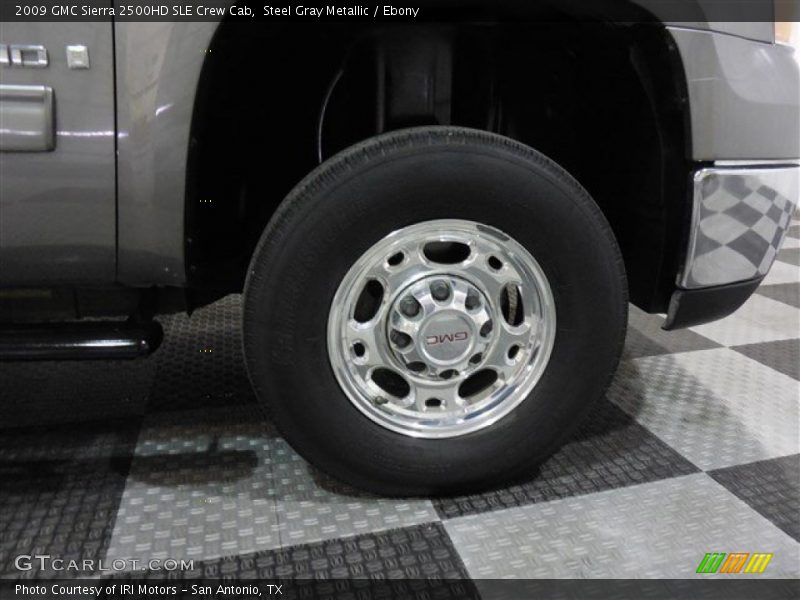 Steel Gray Metallic / Ebony 2009 GMC Sierra 2500HD SLE Crew Cab