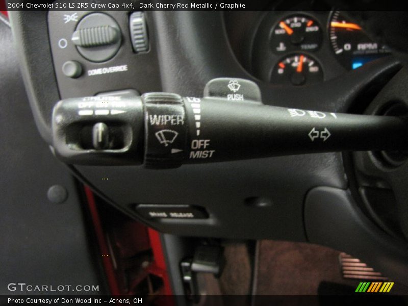 Dark Cherry Red Metallic / Graphite 2004 Chevrolet S10 LS ZR5 Crew Cab 4x4