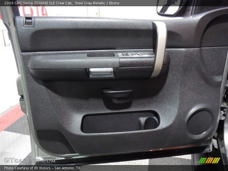 Steel Gray Metallic / Ebony 2009 GMC Sierra 2500HD SLE Crew Cab
