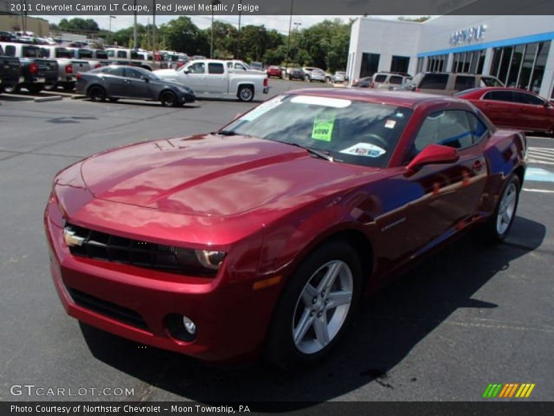 Red Jewel Metallic / Beige 2011 Chevrolet Camaro LT Coupe