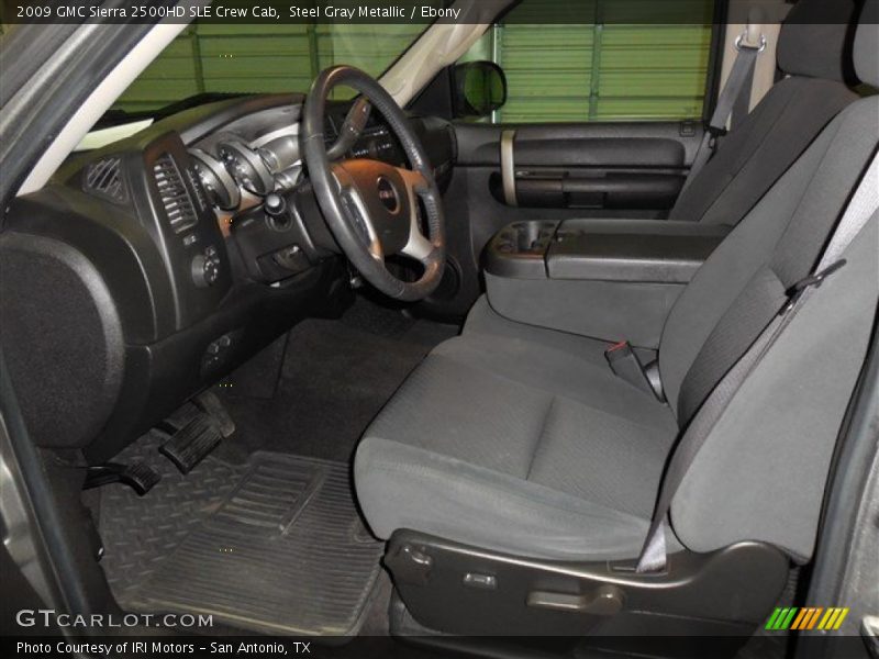 Steel Gray Metallic / Ebony 2009 GMC Sierra 2500HD SLE Crew Cab