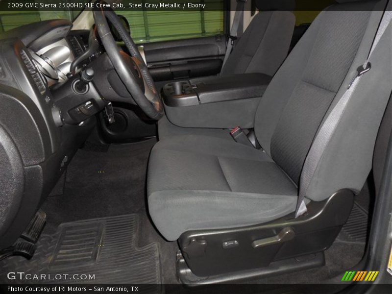 Steel Gray Metallic / Ebony 2009 GMC Sierra 2500HD SLE Crew Cab