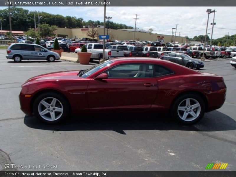 Red Jewel Metallic / Beige 2011 Chevrolet Camaro LT Coupe