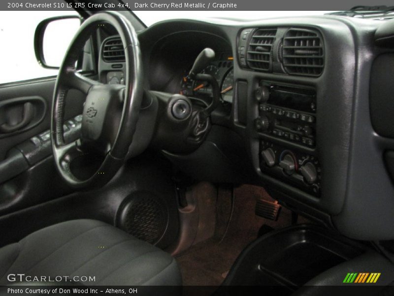 Dark Cherry Red Metallic / Graphite 2004 Chevrolet S10 LS ZR5 Crew Cab 4x4