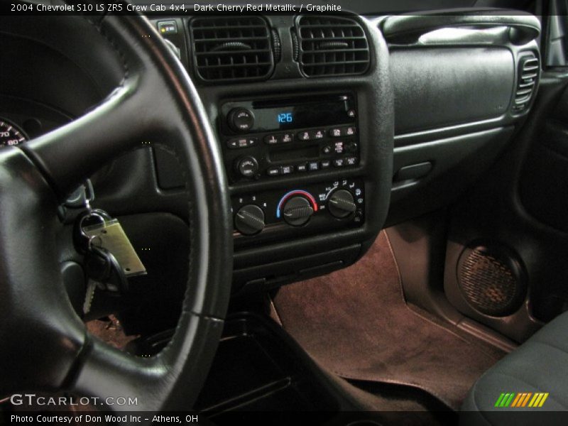 Dark Cherry Red Metallic / Graphite 2004 Chevrolet S10 LS ZR5 Crew Cab 4x4