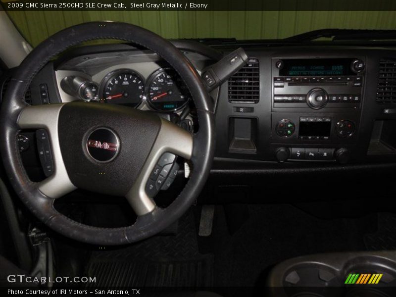 Steel Gray Metallic / Ebony 2009 GMC Sierra 2500HD SLE Crew Cab