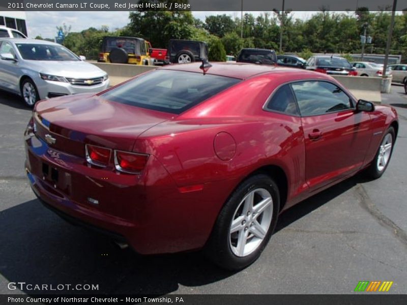 Red Jewel Metallic / Beige 2011 Chevrolet Camaro LT Coupe