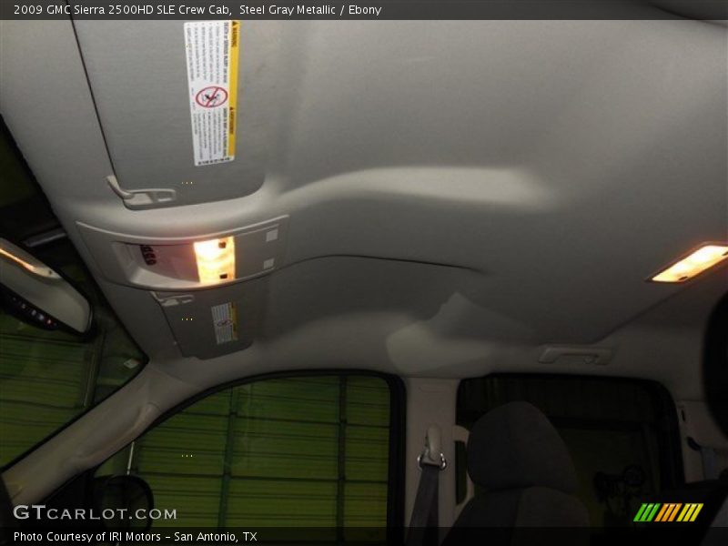 Steel Gray Metallic / Ebony 2009 GMC Sierra 2500HD SLE Crew Cab