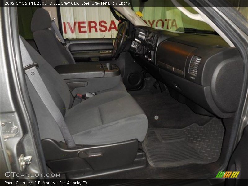 Steel Gray Metallic / Ebony 2009 GMC Sierra 2500HD SLE Crew Cab