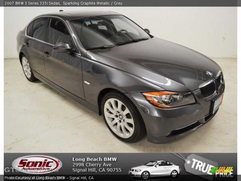 Sparkling Graphite Metallic / Grey 2007 BMW 3 Series 335i Sedan