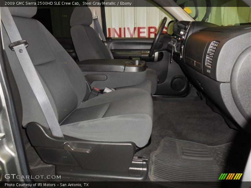 Steel Gray Metallic / Ebony 2009 GMC Sierra 2500HD SLE Crew Cab