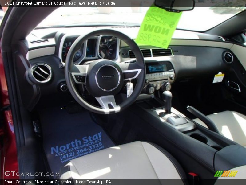 Red Jewel Metallic / Beige 2011 Chevrolet Camaro LT Coupe