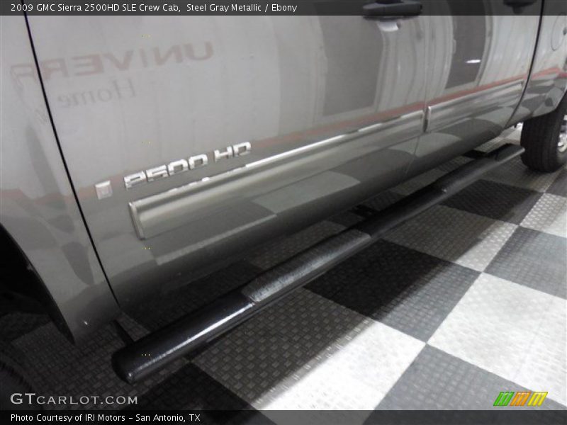 Steel Gray Metallic / Ebony 2009 GMC Sierra 2500HD SLE Crew Cab