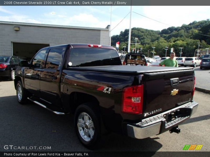 Dark Cherry Metallic / Ebony 2008 Chevrolet Silverado 1500 LT Crew Cab 4x4