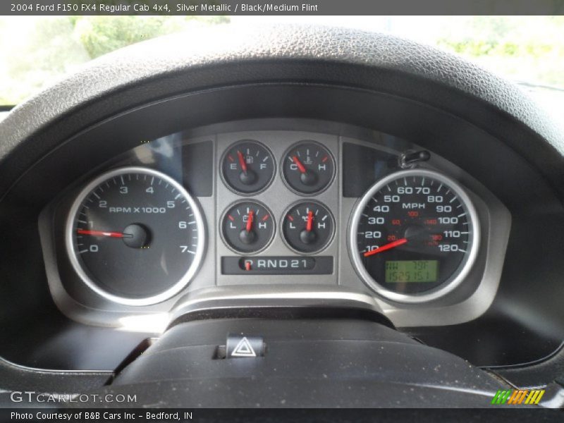 Silver Metallic / Black/Medium Flint 2004 Ford F150 FX4 Regular Cab 4x4