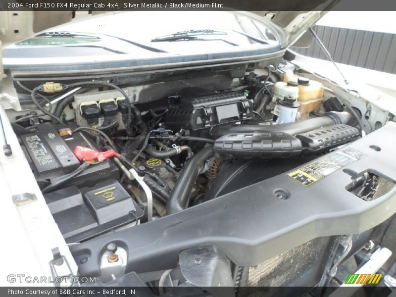 Silver Metallic / Black/Medium Flint 2004 Ford F150 FX4 Regular Cab 4x4