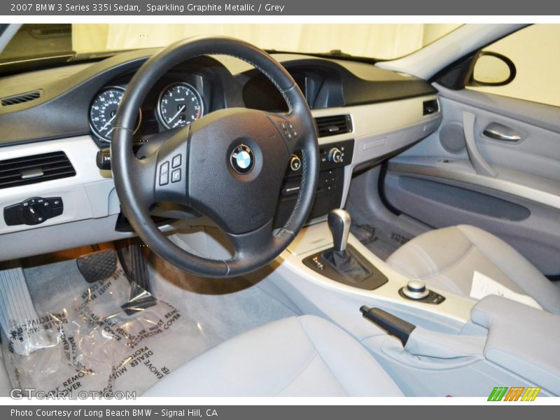 Sparkling Graphite Metallic / Grey 2007 BMW 3 Series 335i Sedan