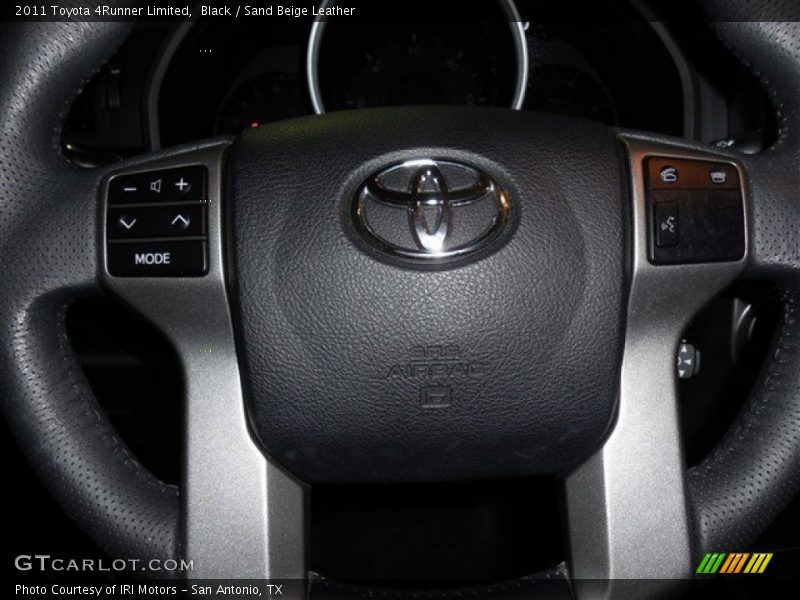 Black / Sand Beige Leather 2011 Toyota 4Runner Limited