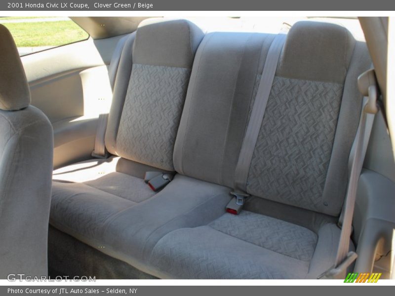Clover Green / Beige 2001 Honda Civic LX Coupe