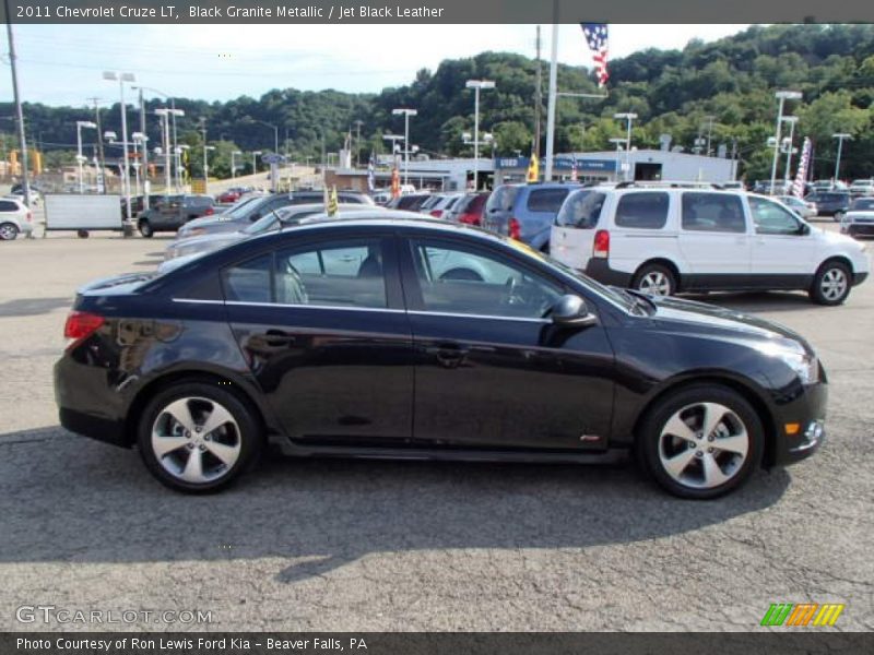 Black Granite Metallic / Jet Black Leather 2011 Chevrolet Cruze LT
