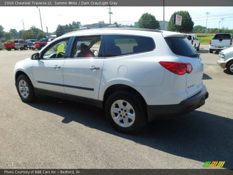 Summit White / Dark Gray/Light Gray 2009 Chevrolet Traverse LS