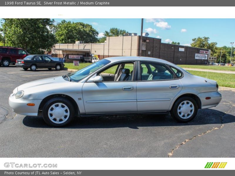 Silver Frost Metallic / Medium Graphite 1998 Ford Taurus SE