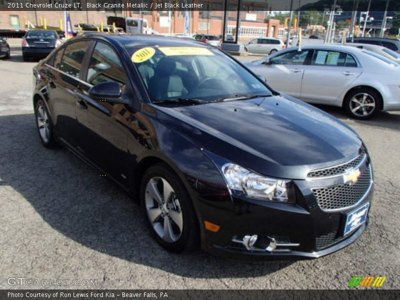 Black Granite Metallic / Jet Black Leather 2011 Chevrolet Cruze LT