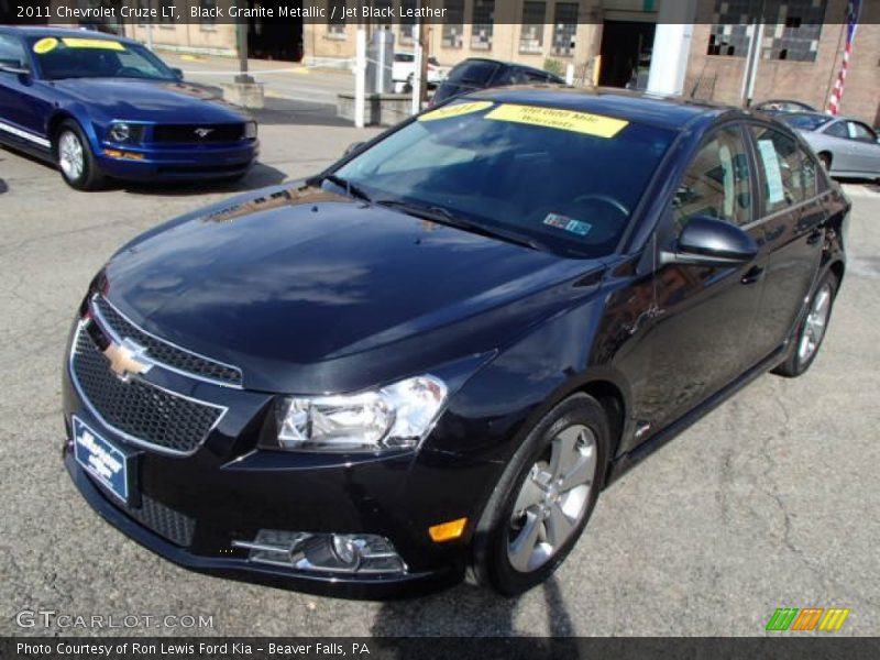 Black Granite Metallic / Jet Black Leather 2011 Chevrolet Cruze LT