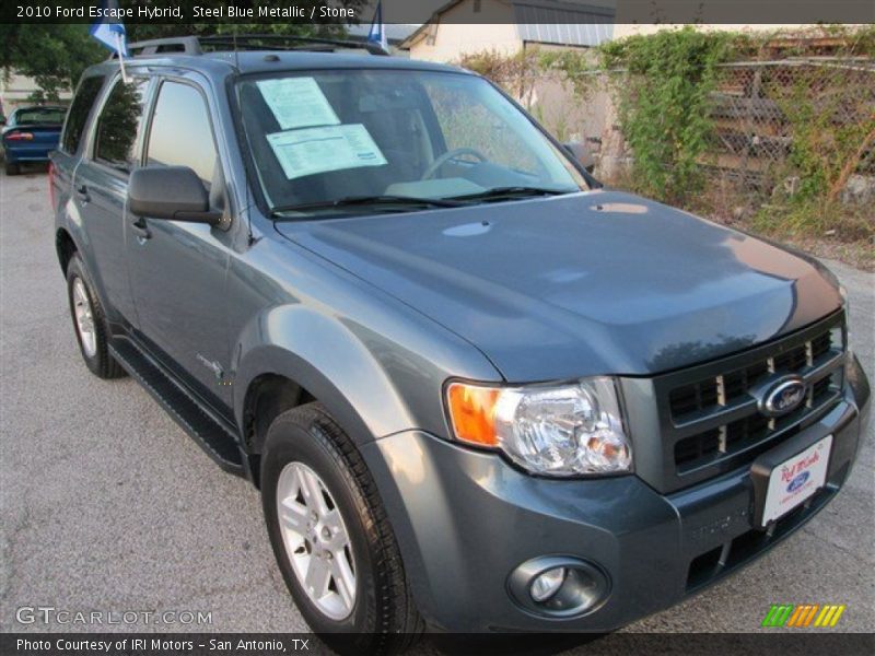 Steel Blue Metallic / Stone 2010 Ford Escape Hybrid