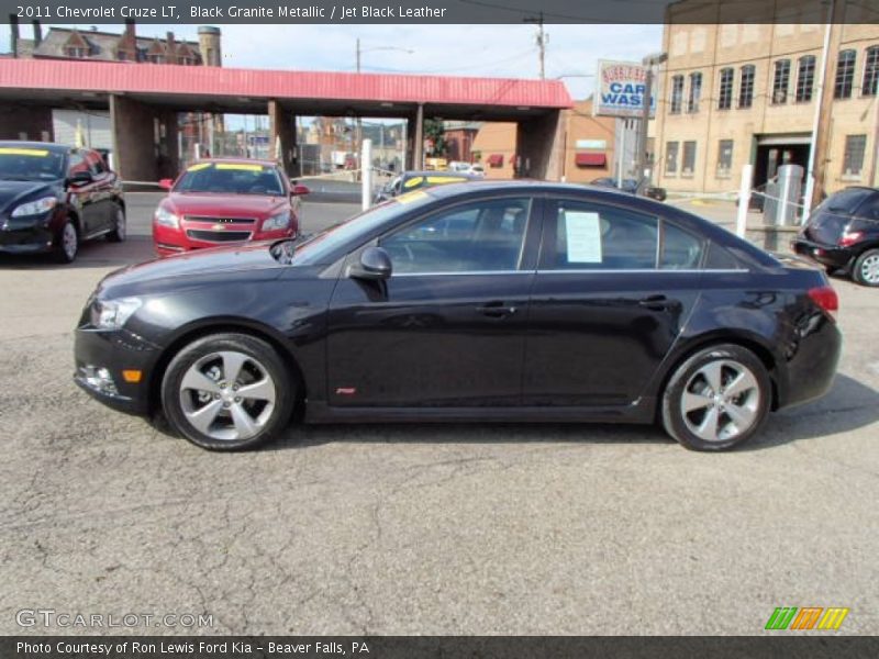Black Granite Metallic / Jet Black Leather 2011 Chevrolet Cruze LT